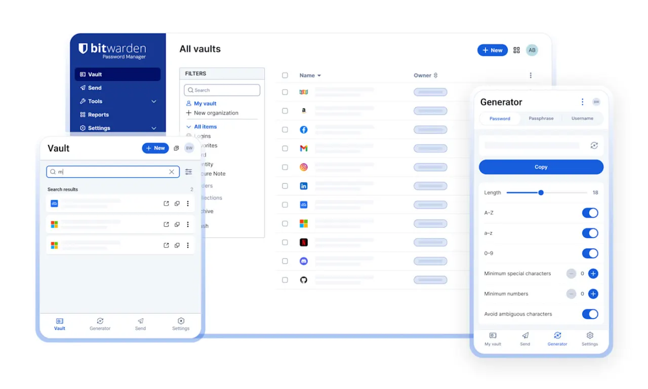 Bitwarden Password Manager Personal Dashboard 2026