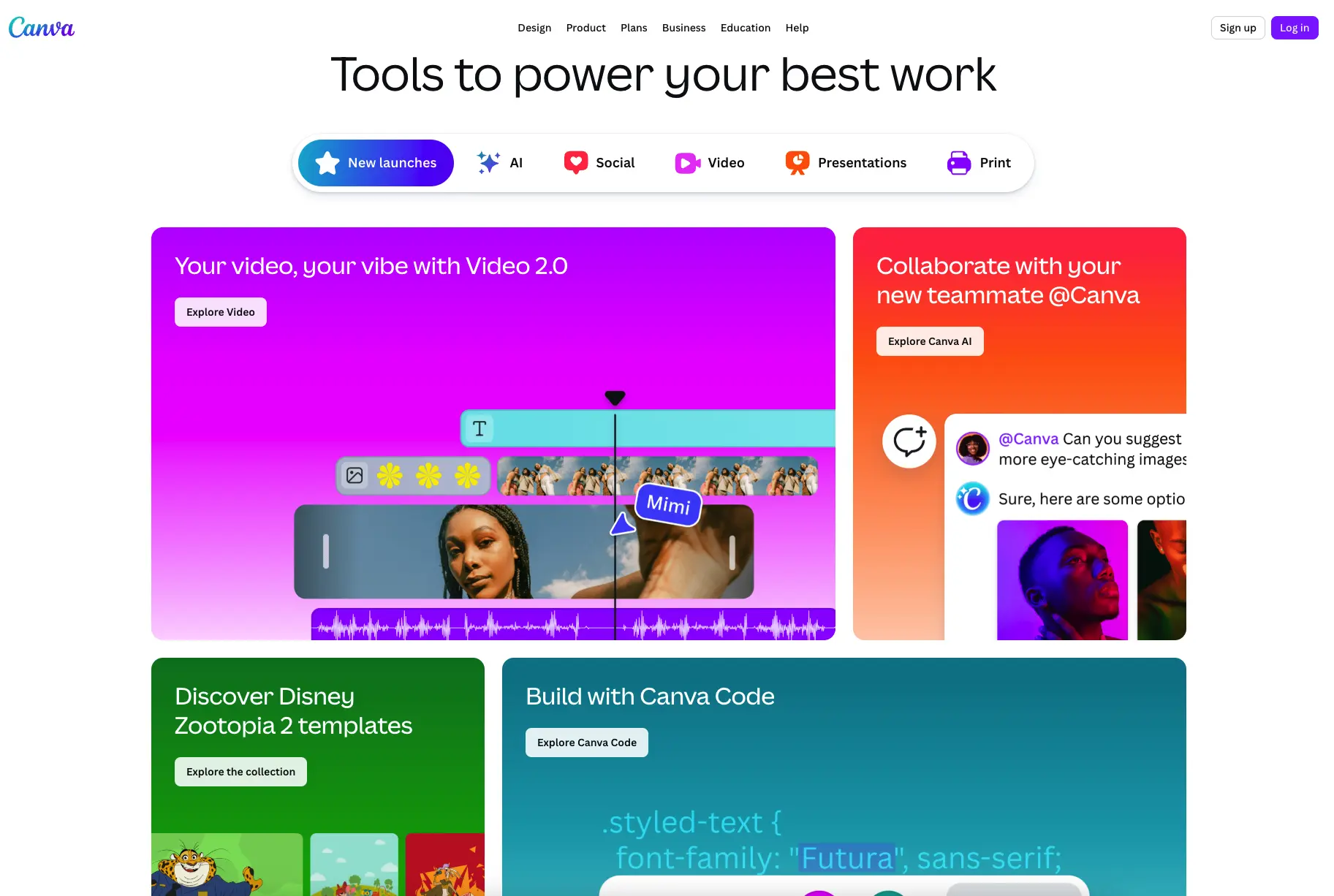 Canva design editor with template library and drag-and-drop canvas as Figma alternative 2026