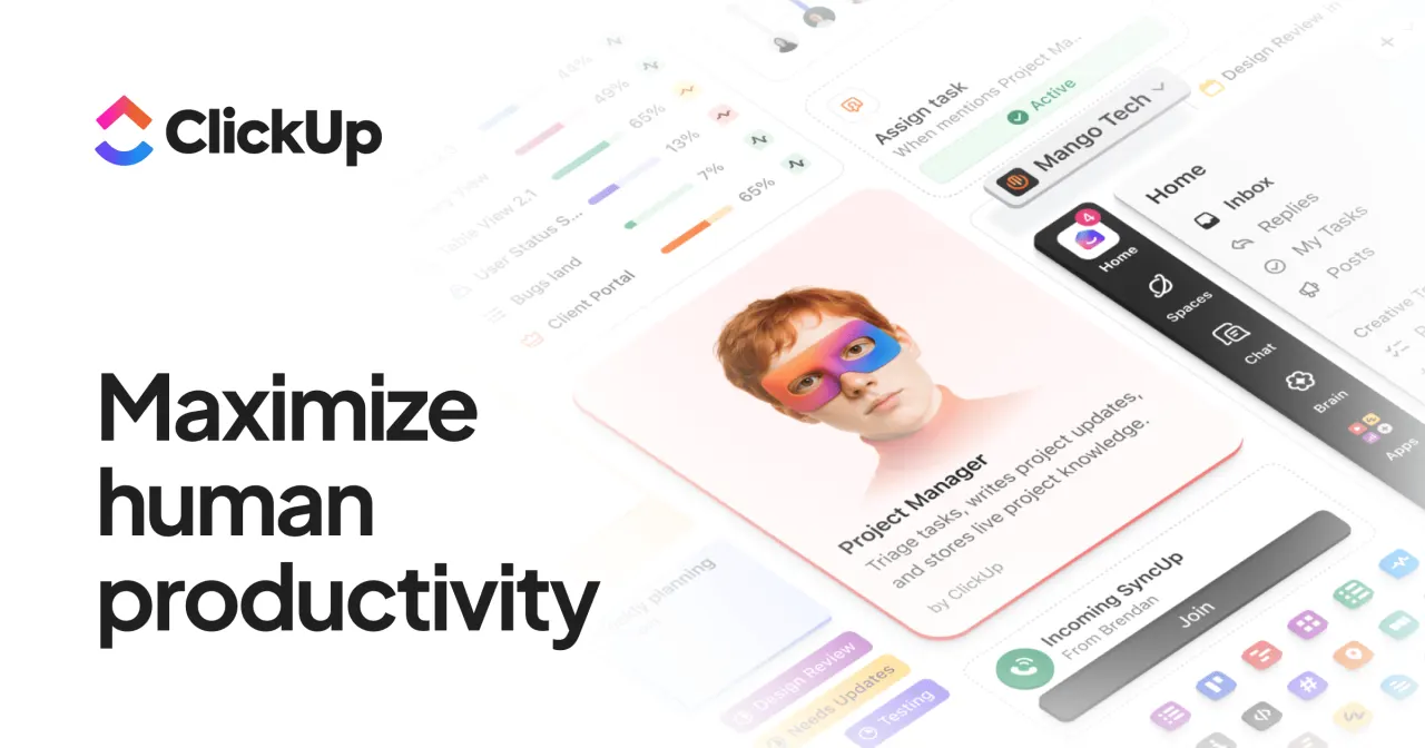 ClickUp Task Management Dashboard Screenshot 2026