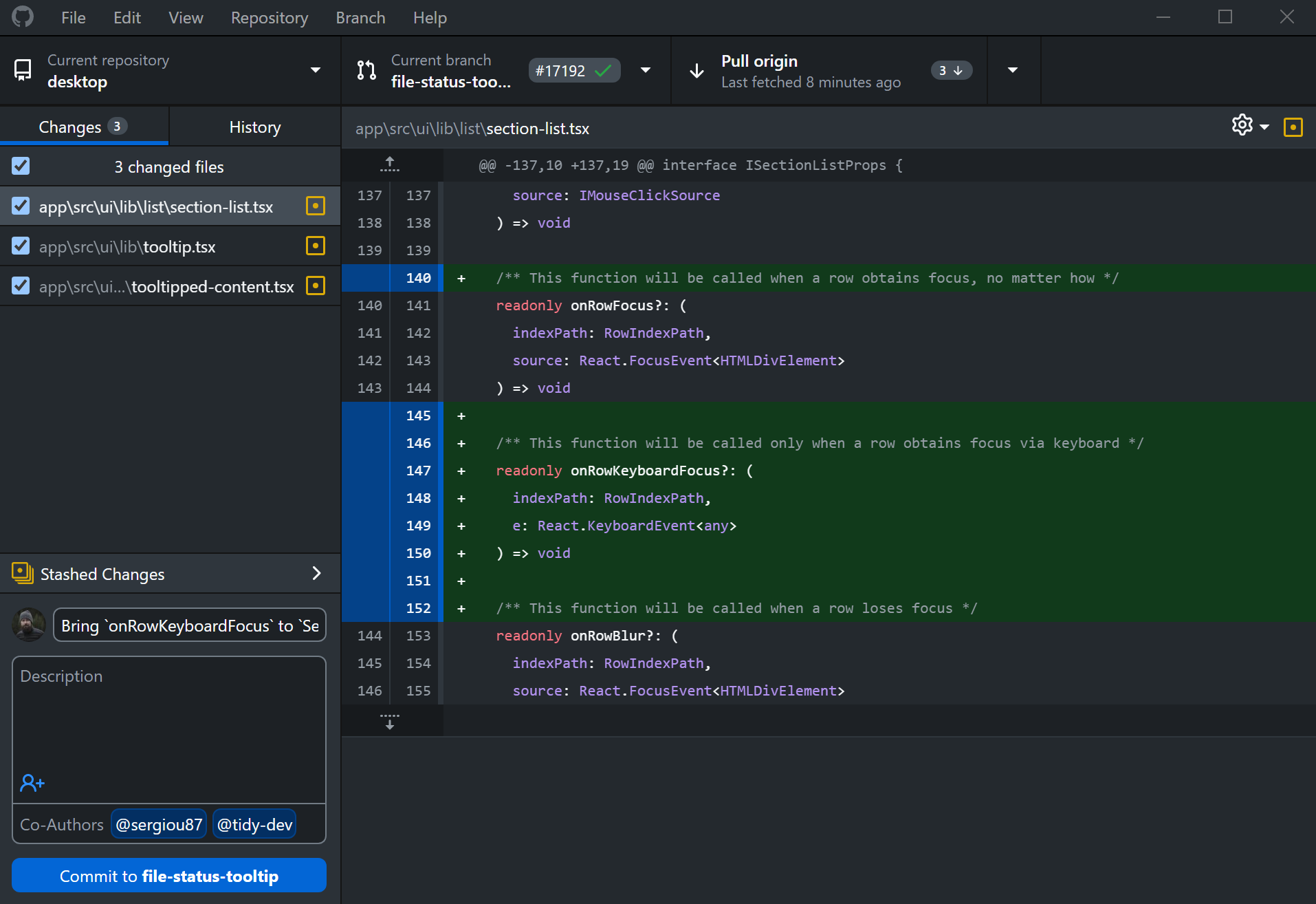 GitHub Desktop Source control management interface on a computer screen 2026