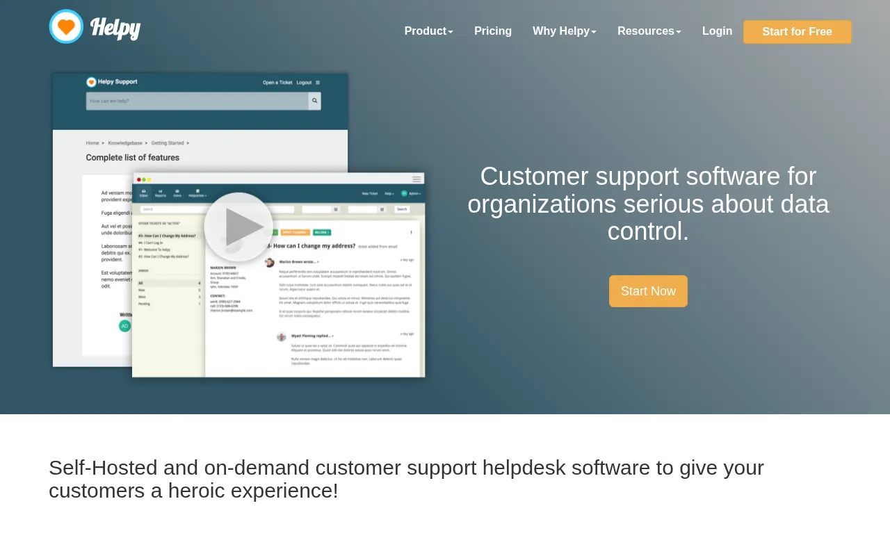Helpy Customer Support Dashboard Overview 2026