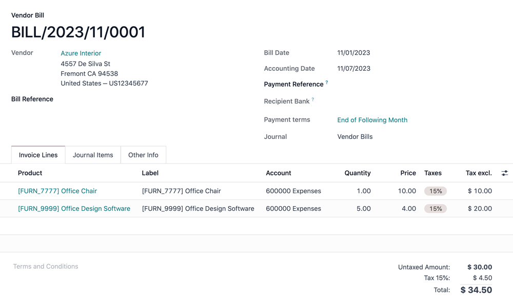 Odoo Accounting Pricing Screenshot 2026