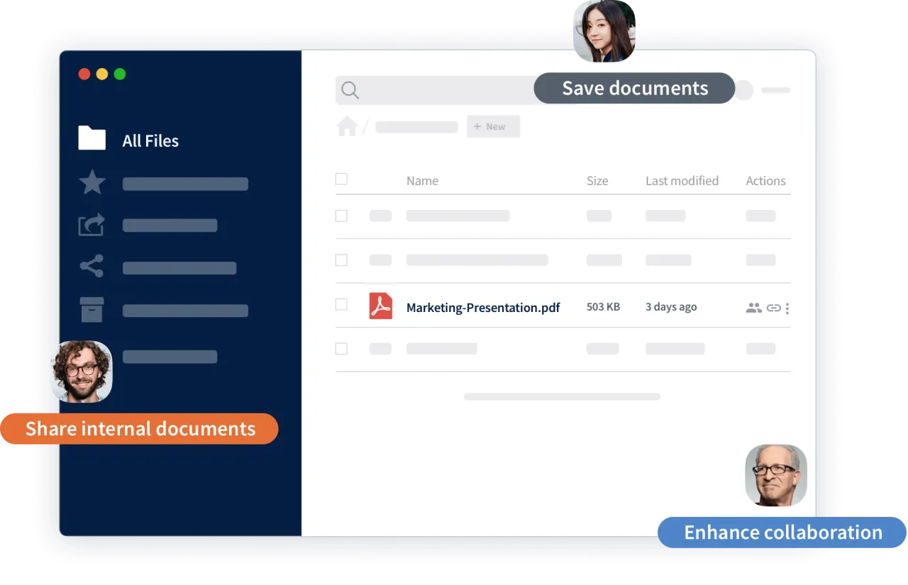ownCloud File Sharing Interface Dashboard 2026