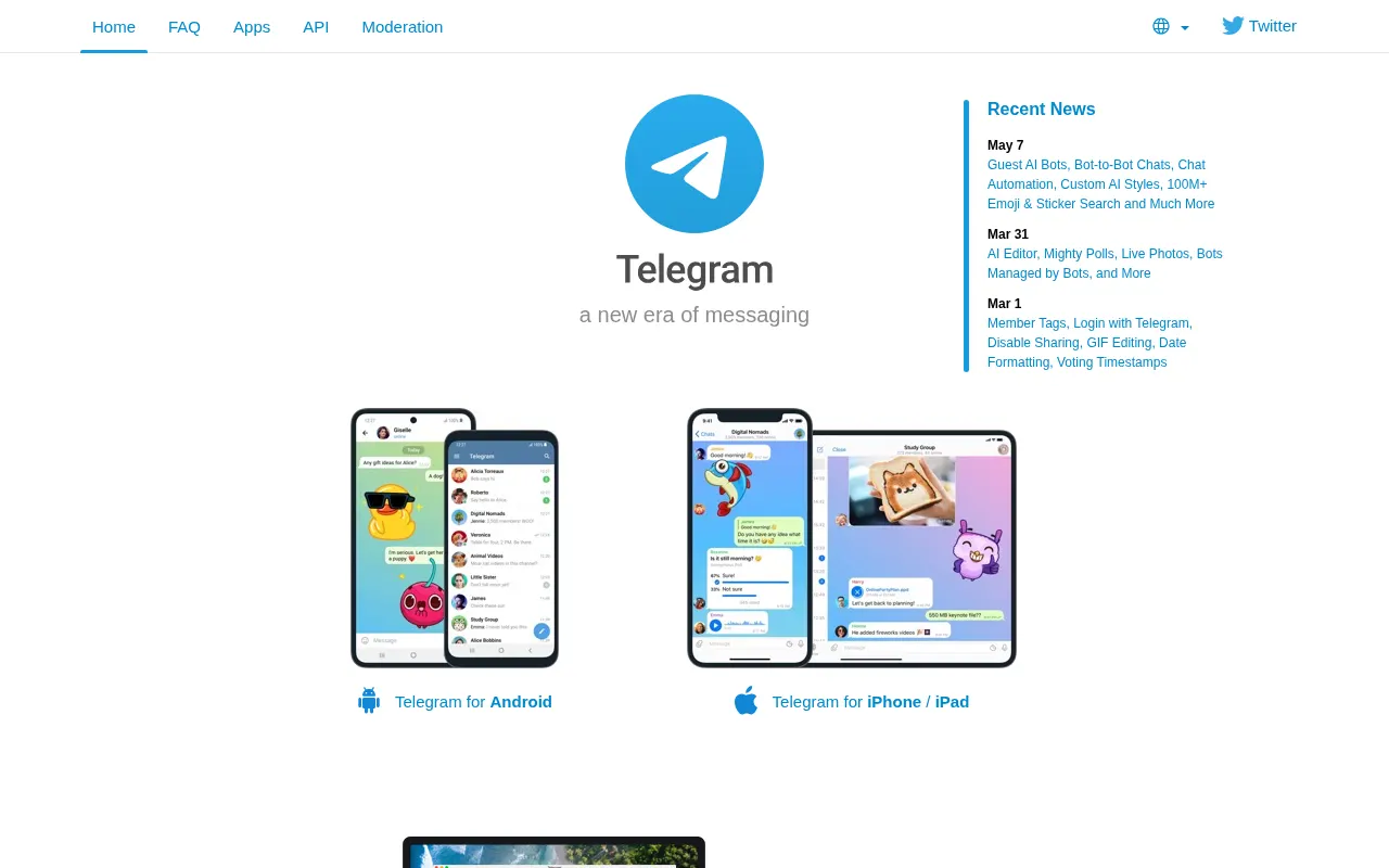 Telegram Messaging App Interface Overview 2026