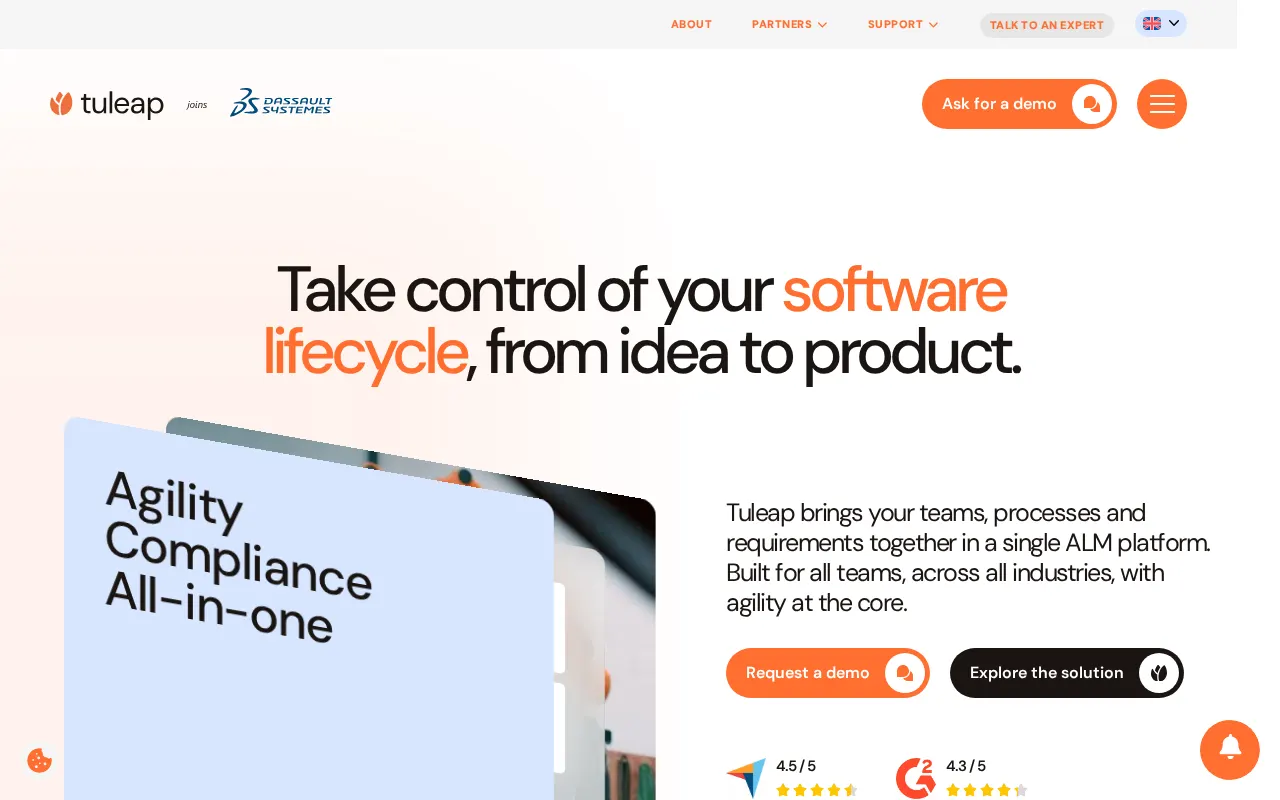 Tuleap Project Management Dashboard Overview 2026