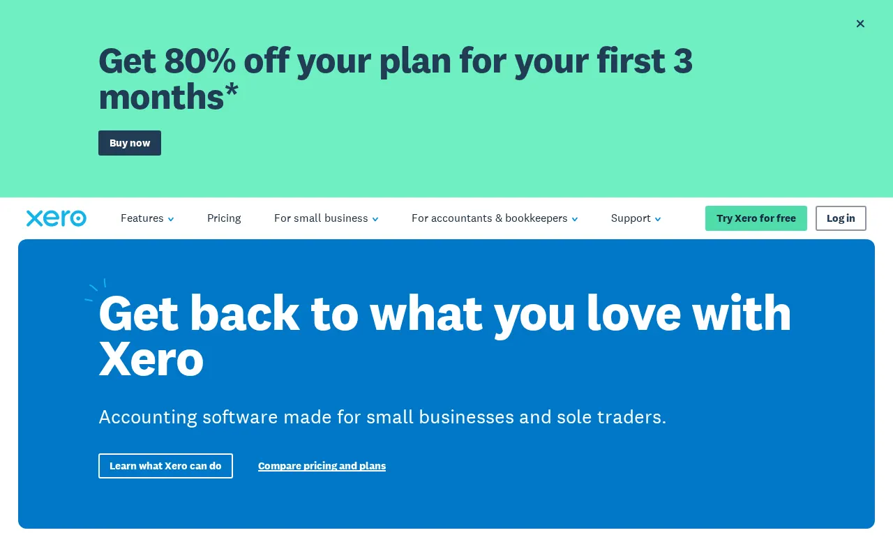 Xero accounting tool dashboard overview 2026